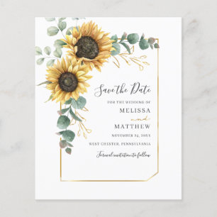 Eucalyptus De Tournesol Floral Économisez La Date 