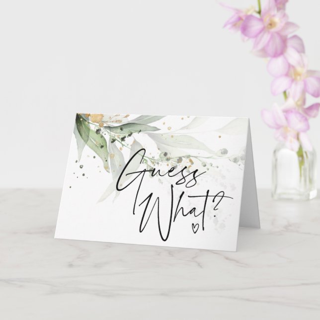 Eucalyptus Devine Quelle Faire-part de grossesse (Orchidée)