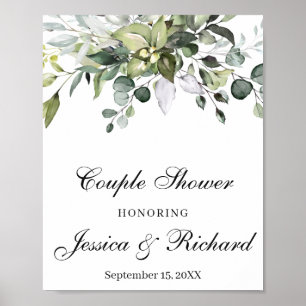 Eucalyptus Douche Couple Welcome Poster