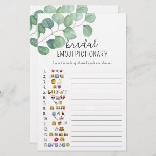 Eucalyptus - douche nuptiale émoticône jeu