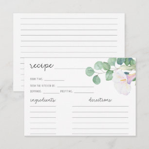 Eucalyptus et calla blanche - Fiche de recette