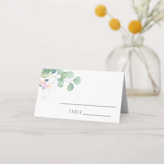Eucalyptus et calla - Cartes Mariages (Devant)