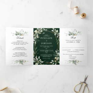 Eucalyptus Faire-part de mariage botanique