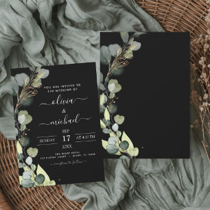 Eucalyptus Faire-part de mariage de verdure