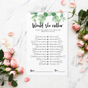 Eucalyptus Fête des mariées Jeu Voudrait-elle plut