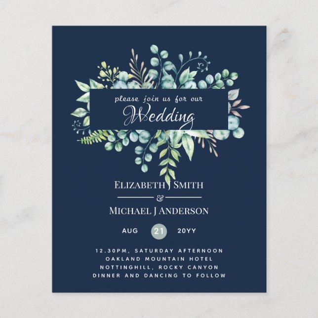 Eucalyptus Feuille   Blue Sage Mariage (Devant)