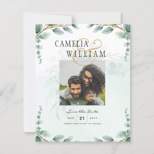 Eucalyptus Feuille OR MARIAGE QR CODE BUDGET