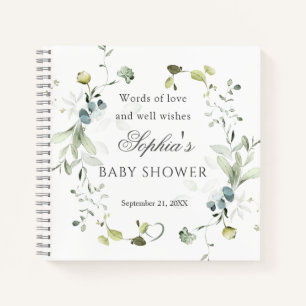 Eucalyptus Foliage Baby shower Livre d'or