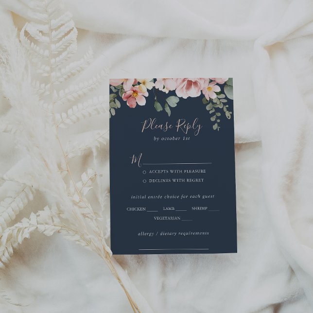 Eucalyptus Garden Floral Mariage Menu Choix RSVP (Créateur téléchargé)