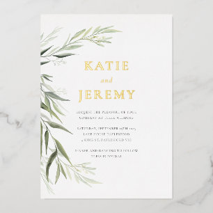 Eucalyptus gomme Feuille Faire-part de mariage de