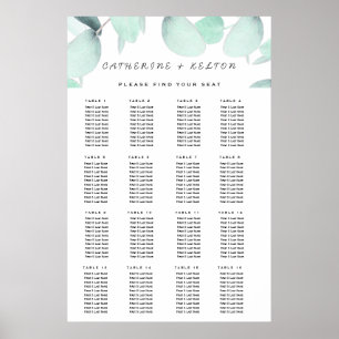 Eucalyptus Green Poster simple et moderne