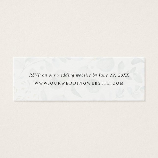 Eucalyptus Green Site Mariage Carte RSVP (Devant)