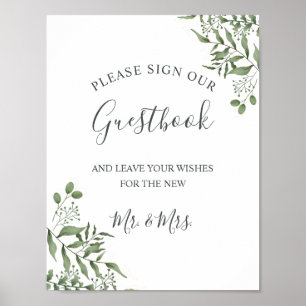 Eucalyptus Green Succulent Mariage Livre d'or