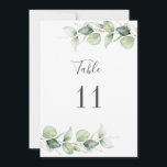 Eucalyptus Greenery Mariage Siège Numéro de table<br><div class="desc">Planifiez votre réception de mariage avec précision, à partir de la date d'enregistrement, au jour des événements mariages comme la réception et les arrangements de sièges avec ces feuilles botaniques d'eucalyptus numéro de table carte de sièges. Branchez simplement le nom des invités et les numéros de table. De cette façon,...</div>
