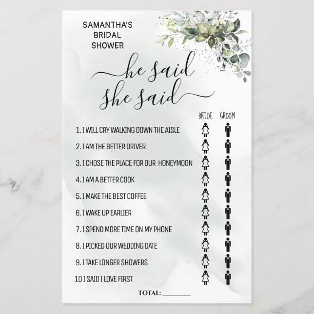 Eucalyptus Il dit qu'elle dit douche jeu bilingue (Devant)