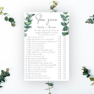 Eucalyptus - Jeu de chaussures jeu de baby shower