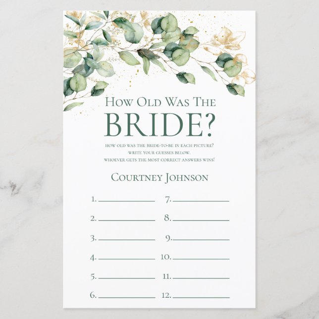 Eucalyptus L'Âge De La Mariée (Devant)