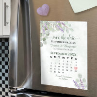 Eucalyptus Lavender Enregistrer l'aimant Calendrie
