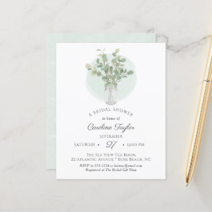 Eucalyptus Mason Jar Monogramme Fête des mariées