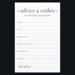 Eucalyptus moderne LGBTQ Mariage Conseils et souha<br><div class="desc">Ces draps simples, eucalyptus vert et blanc, moderne, minimaliste, écriture manuscrite LGBTQ Conseils & Voeux sont parfaits pour avoir à votre douche nuptiale, dîner de répétition ou mariage pour les invités à remplir pour le couple heureux. Les gens vont adorer avoir les invites - ils rendent si facile de laisser...</div>