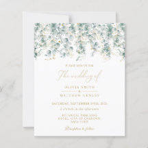 Eucalyptus or faire-part de mariage