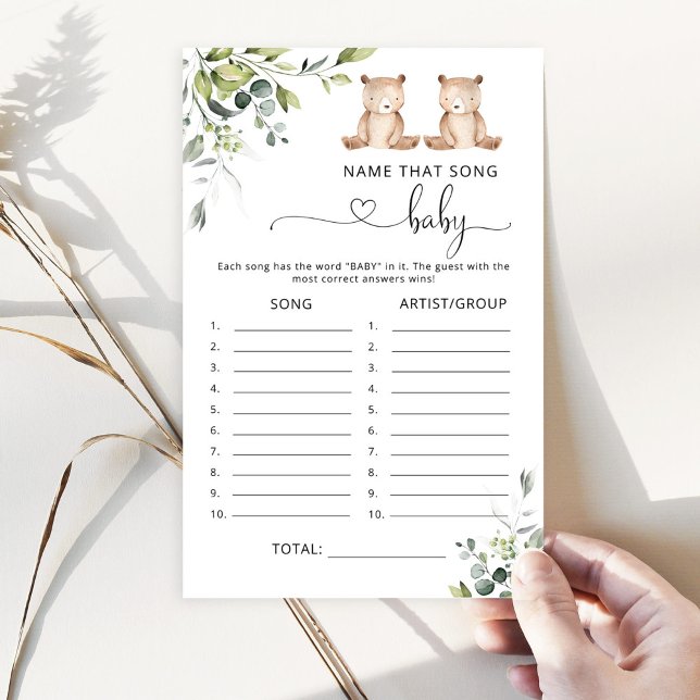 Eucalyptus ours Nom cette chanson jeu de baby show (Créateur téléchargé)