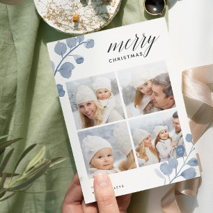 Eucalyptus peint Carte de collage photo de vacan