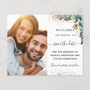 Eucalyptus photo mariage Sauvez la date