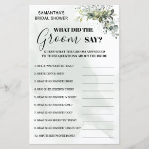 Eucalyptus Qu'a dit Groom au jeu bilingue