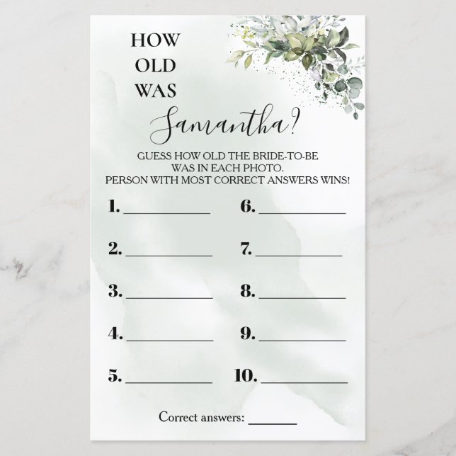 Eucalyptus Quel âge a-t-elle douche jeu bilingue (Devant)