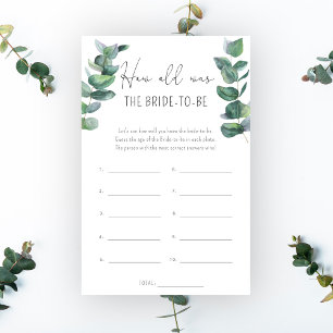 Eucalyptus - Quel âge avait la mariée pour être