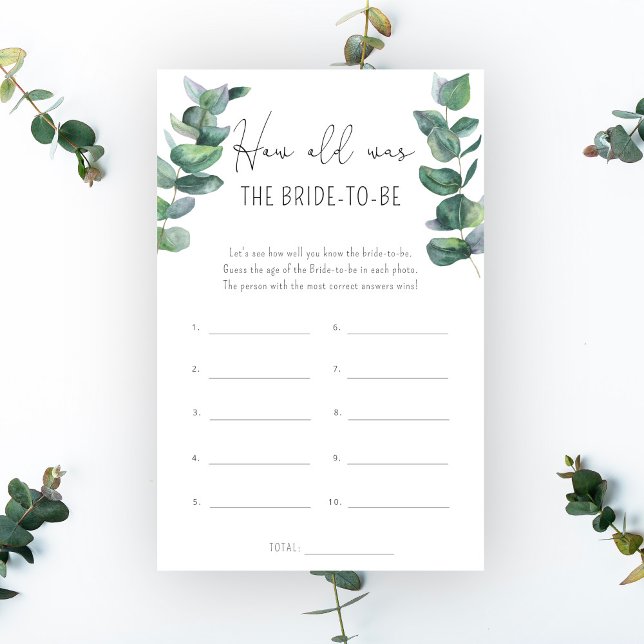 Eucalyptus - Quel âge avait la mariée pour être (Créateur téléchargé)