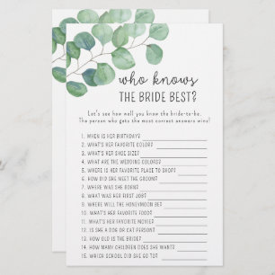 Eucalyptus - Qui connaît la mariée meilleur jeu