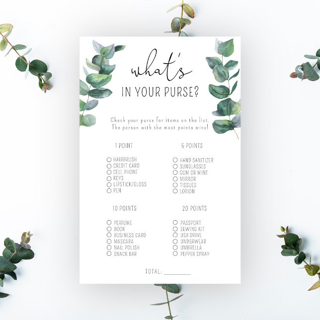 Eucalyptus - Qu'y a-t-il dans votre sac à main (Créateur téléchargé)