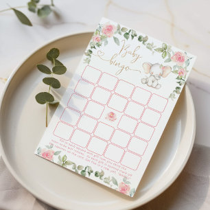 Eucalyptus rose éléphant Baby jeu de bingo