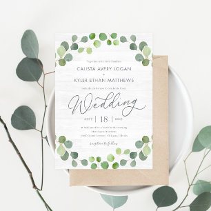 Eucalyptus Russe Faire-part de mariage REU
