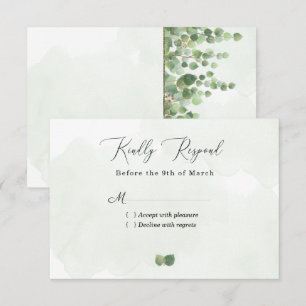 Eucalyptus Rustique Feuilles mariage RSVP C