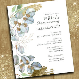 Eucalyptus Sage 50e anniversaire Invitati