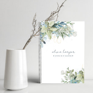 Eucalyptus Sage Blue Lettres au Journal de fille