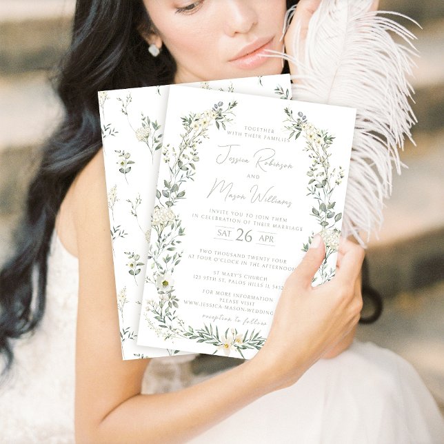 Eucalyptus verdure faire-part de mariage de couron (Créateur téléchargé)