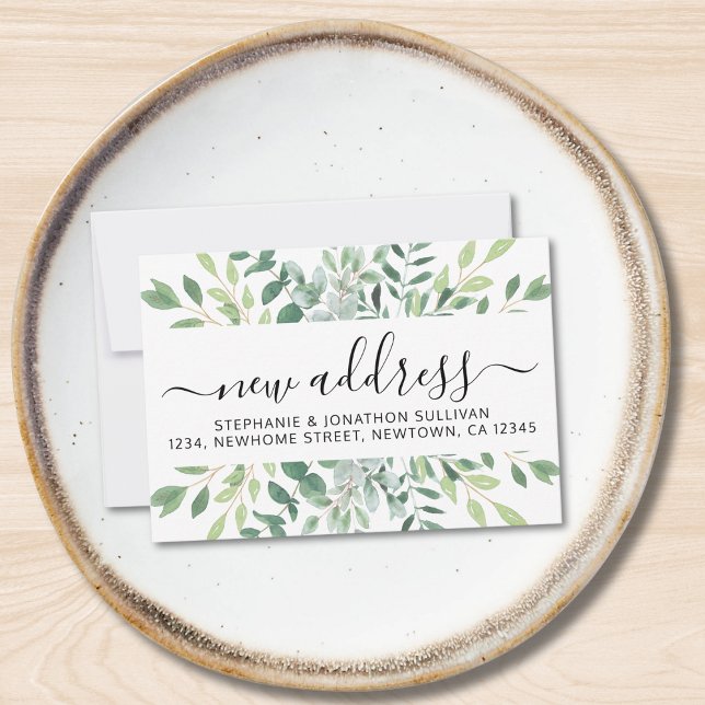 Eucalyptus verdure Faire-part en mouvement (Créateur téléchargé)