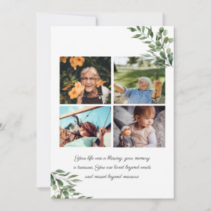 Eucalyptus verdure   Programme commémoratif funéra