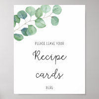 Eucalyptus - Votre carte de recettes ici poster