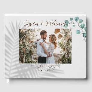 Eucalyptus Watercolor Mariage PHOTO Livre d'or
