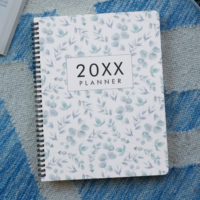 Eucalyptus watercolor weekly and monthly (Créateur téléchargé)