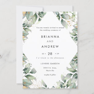 Eucalyptus Wedding Invitation
