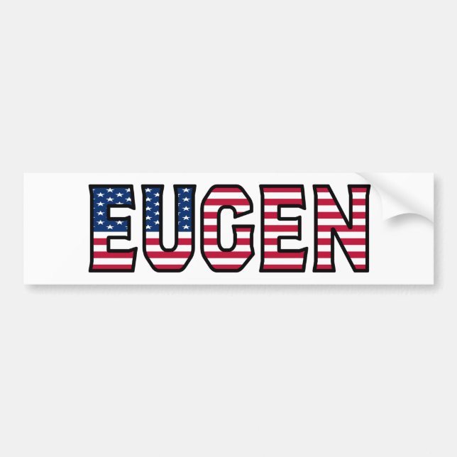 Eugen Nom Vorname USA Aufkleber Sticker Auto (Devant)