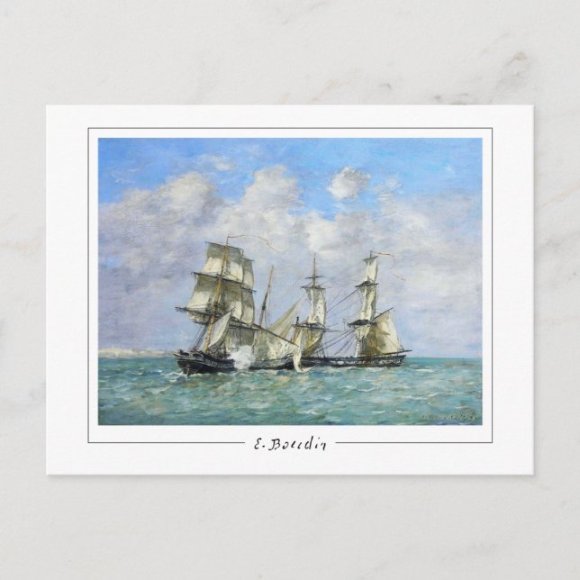 Eugène Boudin #69-2 - Carte postale d'art (Devant)