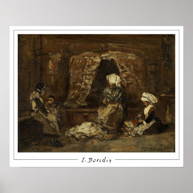 Eugène Boudin Zedign Affiche d'art #19-2 (Devant)