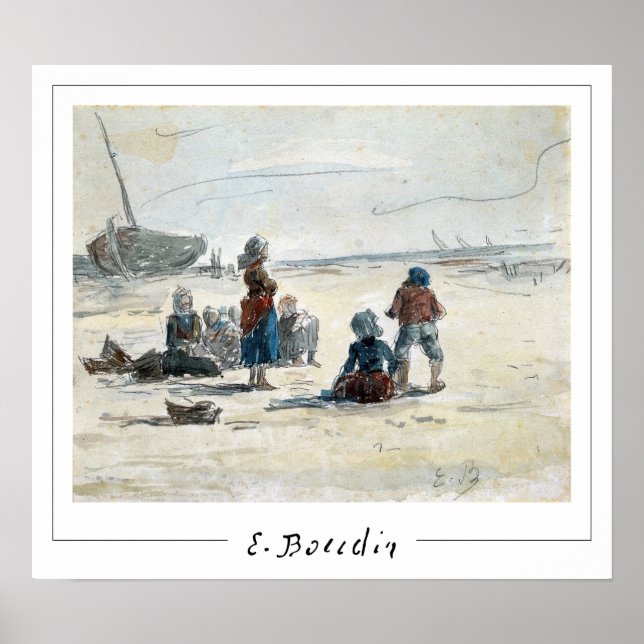 Eugène Boudin Zedign Affiche d'art #4 (Devant)